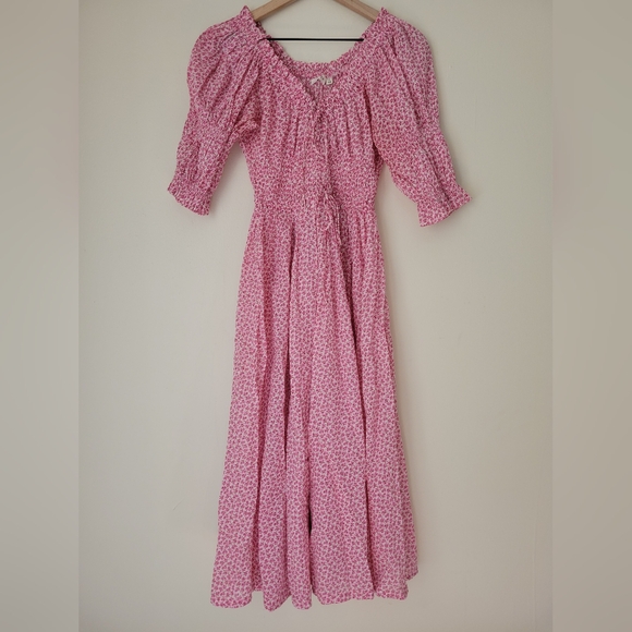 Doen Ischia Dress in Pink Hillside floral EUC - Picture 3 of 14